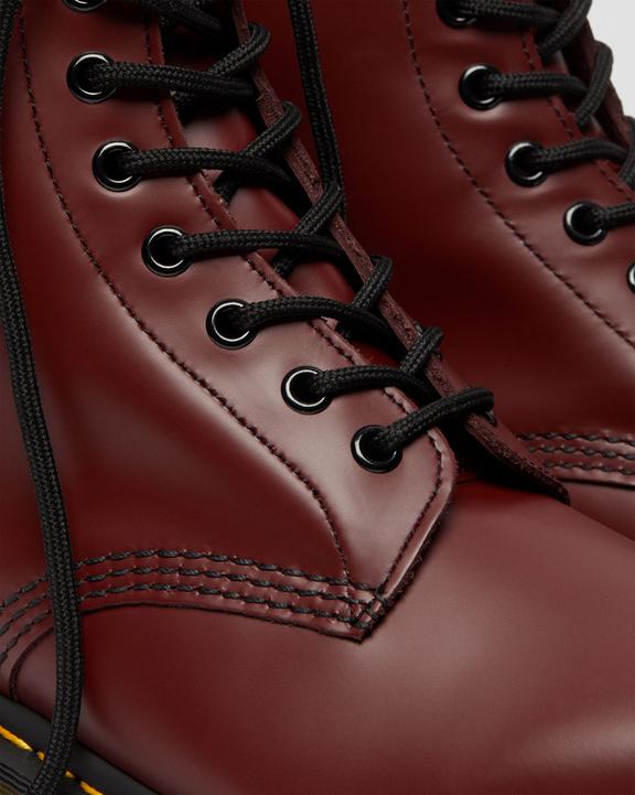 Dr. Martens 1460 Smooth Leather Lace Up Boots Różowe Czerwone | SN-DM84284