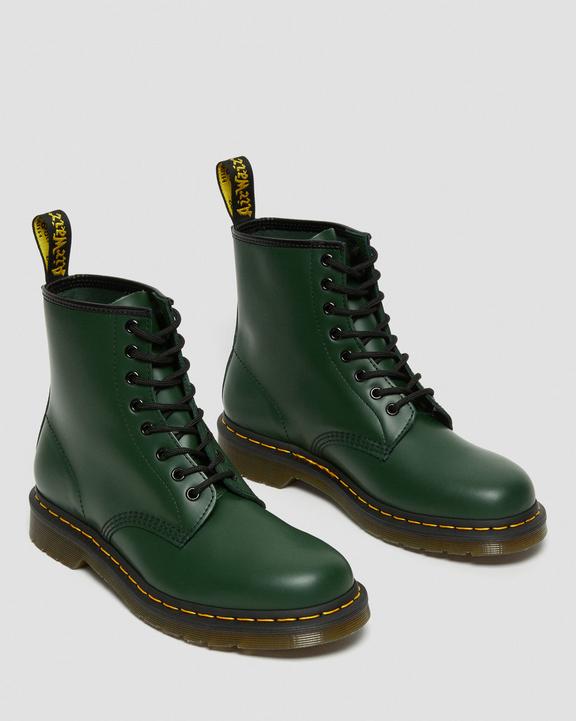 Dr. Martens 1460 Smooth Leather Lace Up Boots Zielone | SN-DM84887