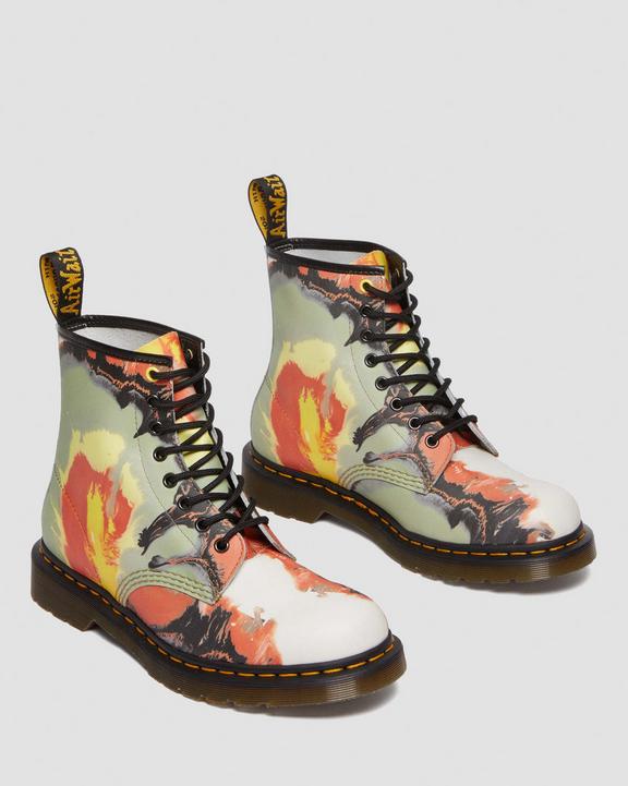 Dr. Martens 1460 Tate 'Volcanic Flare' Leather Lace Up Boots Kolorowe | SN-DM84143