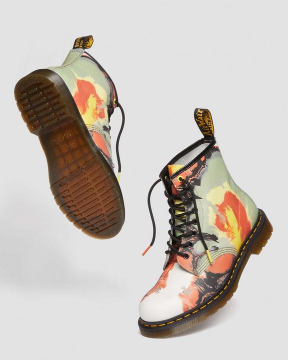 Dr. Martens 1460 Tate 'Volcanic Flare' Leather Lace Up Boots Kolorowe | SN-DM84143