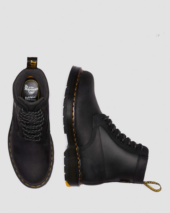 Dr. Martens 1460 Trinity Wintergrip Waterproof Boots Czarne | SN-DM84881