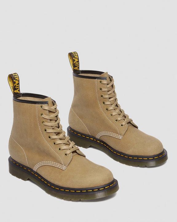 Dr. Martens 1460 Tumbled Nubuck Leather Lace Up Boots Brązowe | SN-DM84235