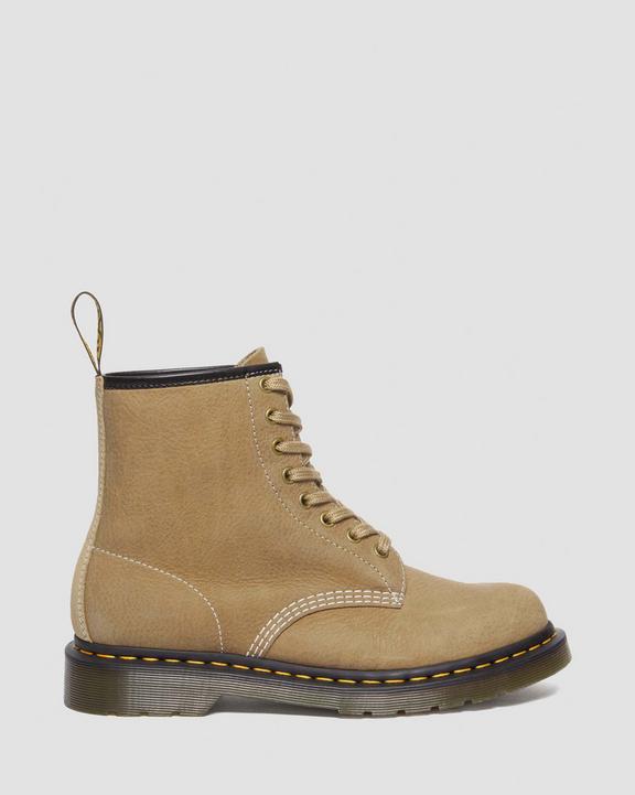 Dr. Martens 1460 Tumbled Nubuck Leather Lace Up Boots Brązowe | SN-DM84235