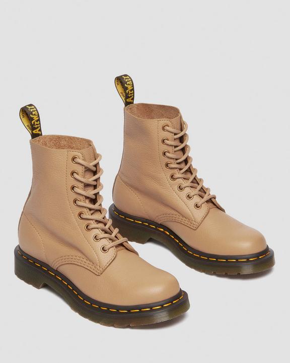 Dr. Martens 1460 Virginia Leather Boots Brązowe | SN-DM84274