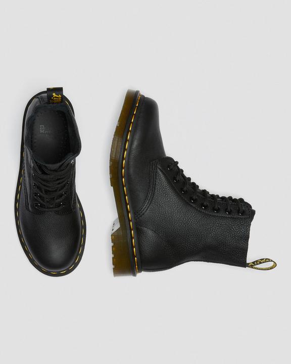 Dr. Martens 1460 Virginia Leather Boots Czarne | SN-DM84297