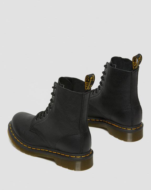 Dr. Martens 1460 Virginia Leather Boots Czarne | SN-DM84297