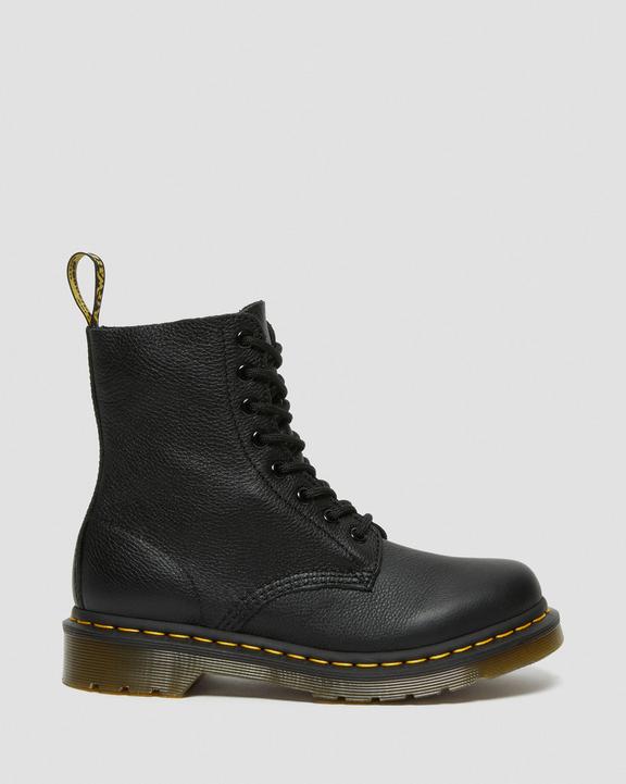 Dr. Martens 1460 Virginia Leather Boots Czarne | SN-DM84297