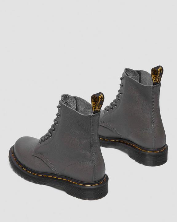 Dr. Martens 1460 Virginia Leather Boots Szare | SN-DM84220