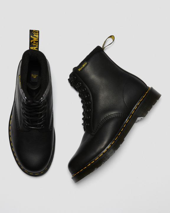 Dr. Martens 1460 Warmwair Leather Lace Up Boots Czarne | SN-DM84429