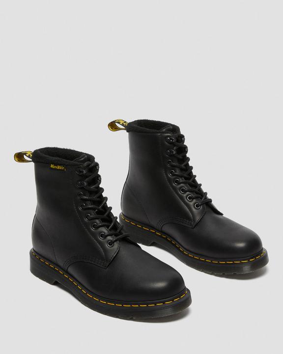 Dr. Martens 1460 Warmwair Leather Lace Up Boots Czarne | SN-DM84156