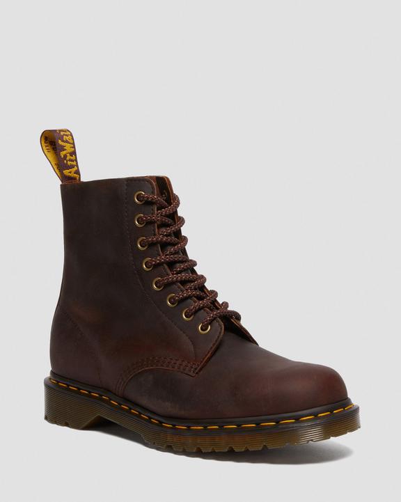 Dr. Martens 1460 Waxed Full Grain Leather Lace Up Boots Brązowe | SN-DM84310