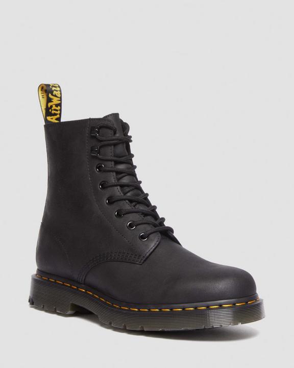 Dr. Martens 1460 Wintergrip Outlaw Leather Lace Up Boots Czarne | SN-DM84268