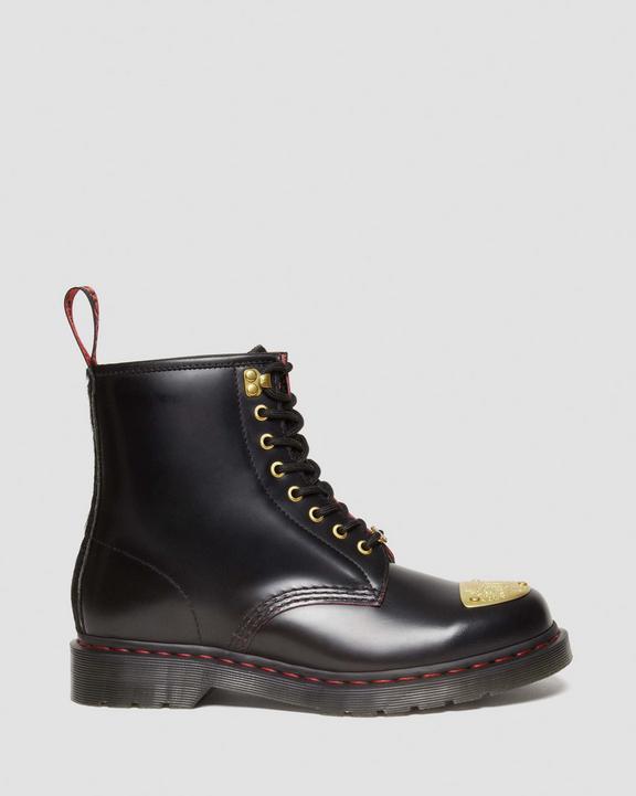 Dr. Martens 1460 Year of the Dragon Leather Lace Up Boots Black/Red/Black | SN-DM84230