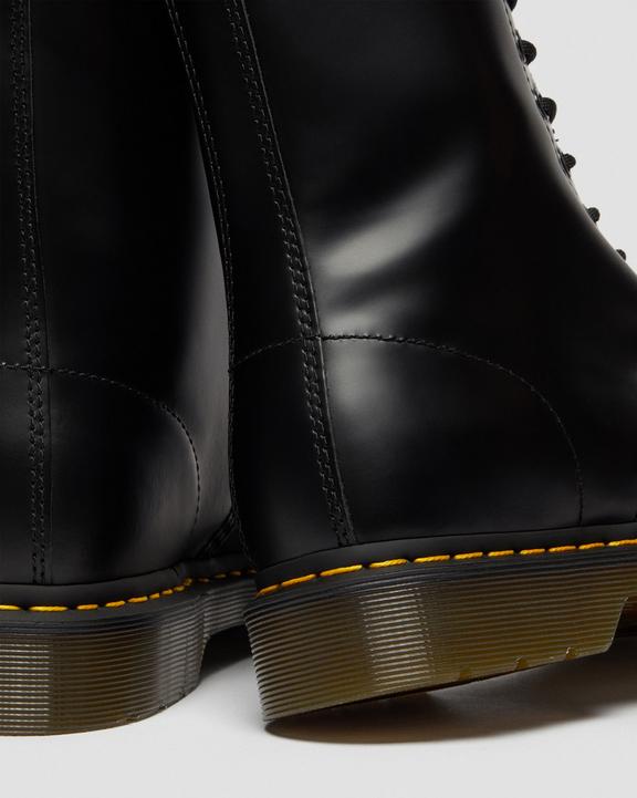 Dr. Martens 1490 Smooth Leather Mid Calf Boots Czarne | SN-DM84883