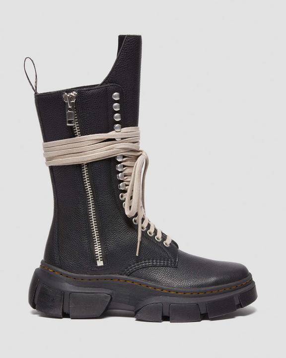 Dr. Martens 1918 Rick Owens DMXL Tall Leather Lace Up Boots Czarne | SN-DM84791