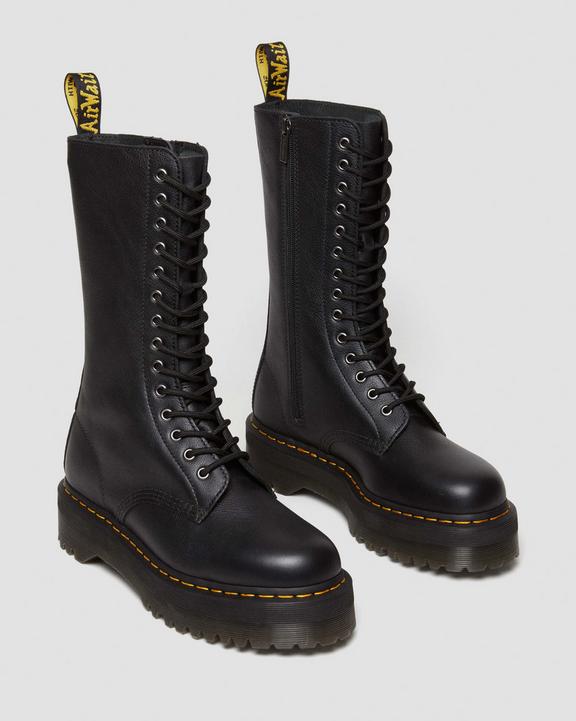 Dr. Martens 1B99 Pisa Leather Mid Calf Lace Up Boots Czarne | SN-DM84238