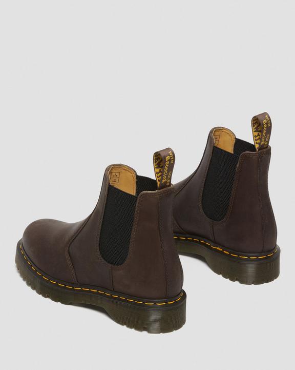 Dr. Martens 2976 Bex Crazy Horse Chelsea Boots Ciemny Brązowe | SN-DM84848