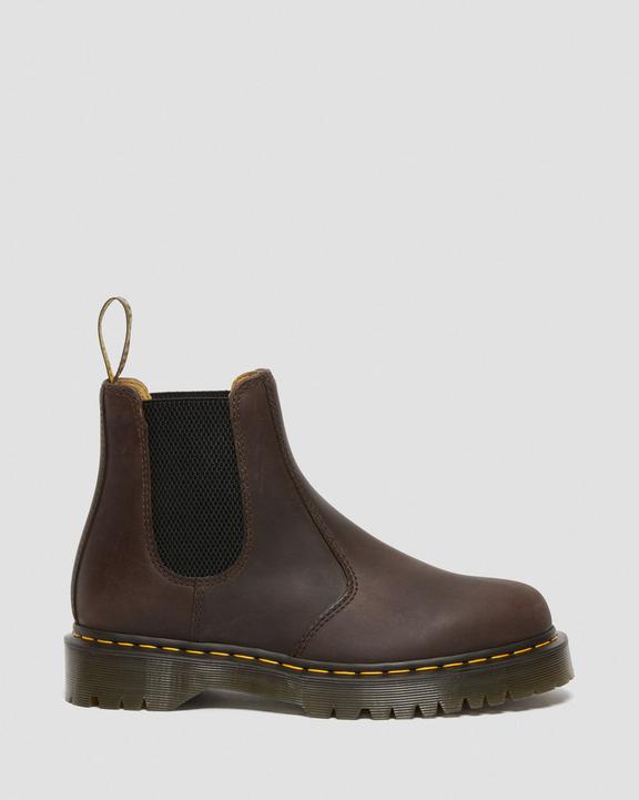 Dr. Martens 2976 Bex Crazy Horse Chelsea Boots Ciemny Brązowe | SN-DM84848