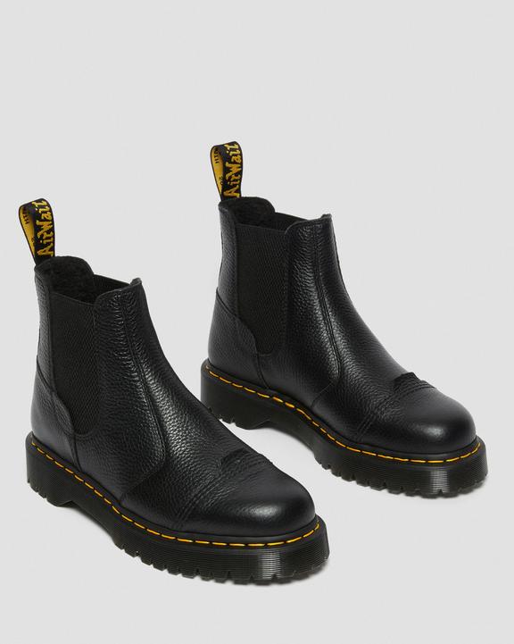 Dr. Martens 2976 Bex Fleece-Lined Platform Chelsea Boots Czarne | SN-DM84330