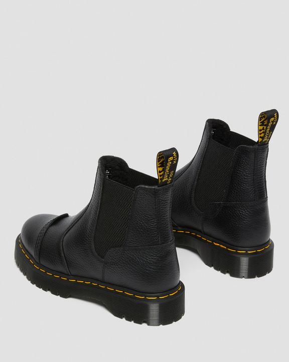 Dr. Martens 2976 Bex Fleece-Lined Platform Chelsea Boots Czarne | SN-DM84330