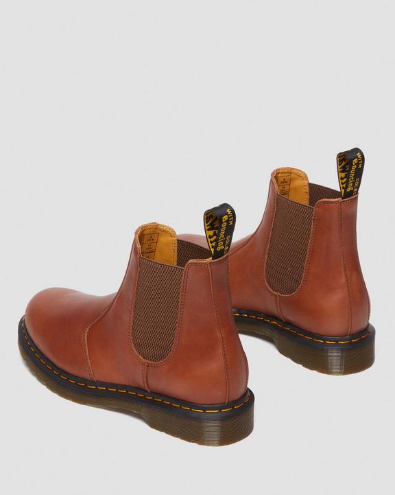 Dr. Martens 2976 Carrara Leather Chelsea Boots Brązowe | SN-DM84340