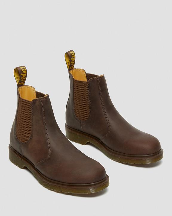 Dr. Martens 2976 Crazy Horse Leather Chelsea Boots Brązowe | SN-DM84364