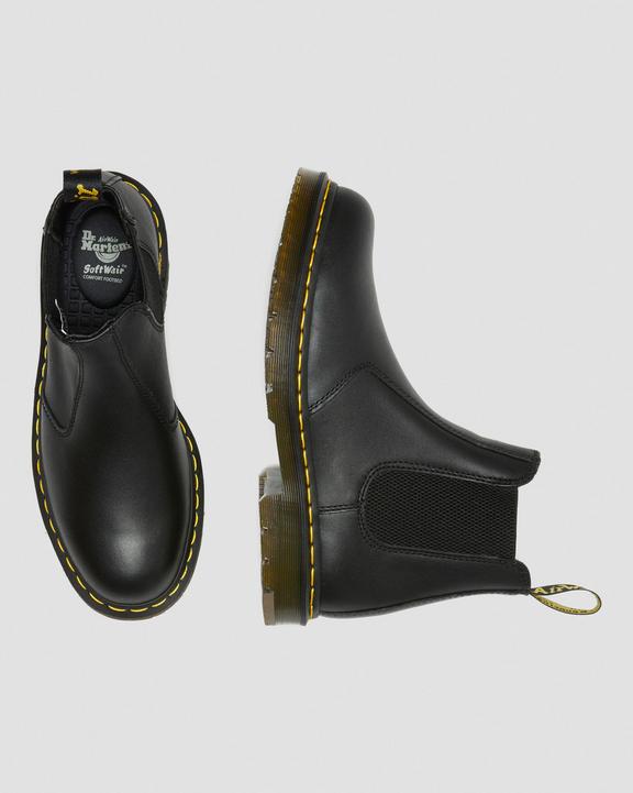 Dr. Martens 2976 Slip Resistant Leather Chelsea Boots Czarne | SN-DM84362