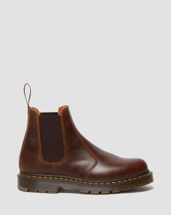 Dr. Martens 2976 Slip Resistant Parker Life Shield Chelsea Boots Ciemny Brązowe | SN-DM84365