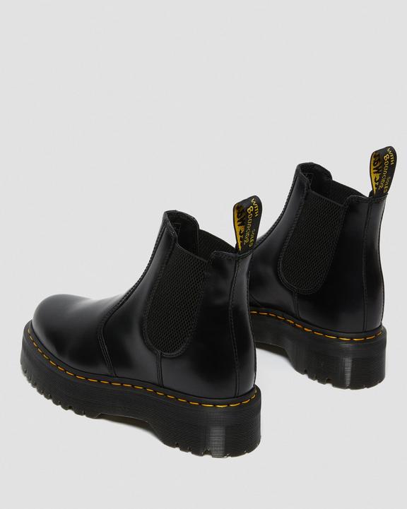 Dr. Martens 2976 Smooth Leather Platform Chelsea Boots Czarne | SN-DM84285