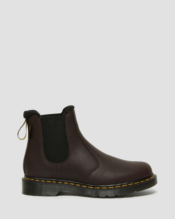 Dr. Martens 2976 Warmwair Leather Chelsea Boots Ciemny Brązowe | SN-DM84277