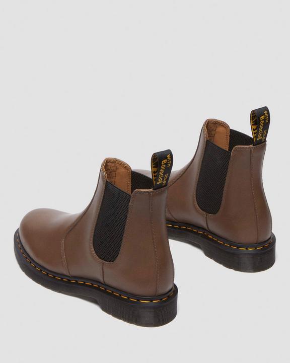 Dr. Martens 2976 Yellow Stitch Artimus Chelsea Boots Khaki | SN-DM84323