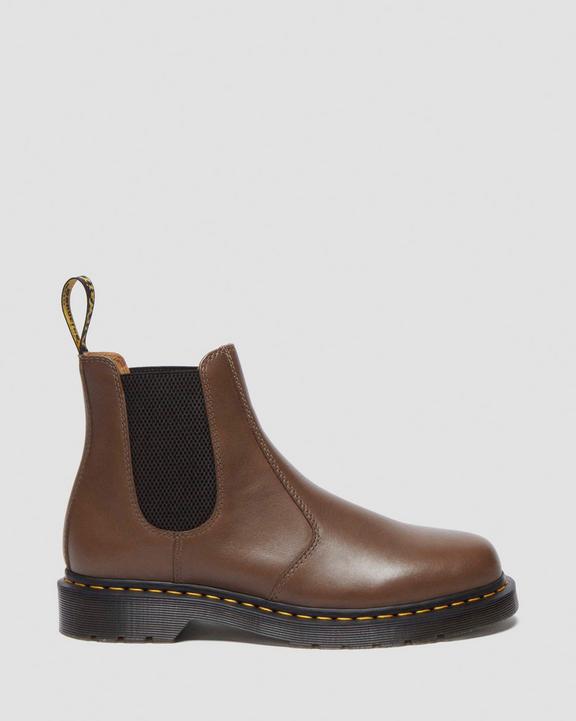 Dr. Martens 2976 Yellow Stitch Artimus Chelsea Boots Khaki | SN-DM84323