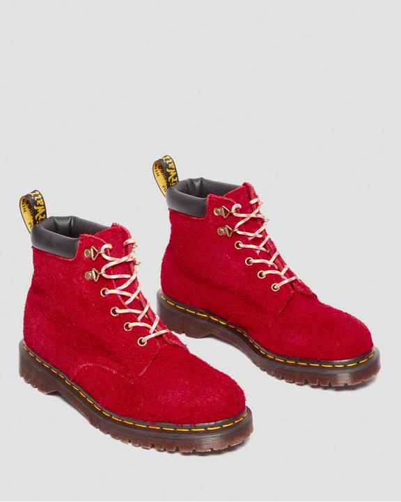 Dr. Martens 939 Ben Suede Padded Collar Lace Up Boots Czerwone | SN-DM84815