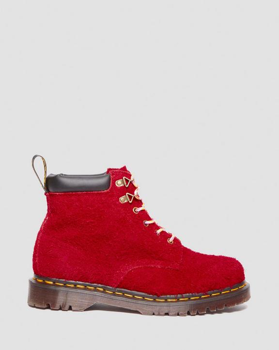 Dr. Martens 939 Ben Suede Padded Collar Lace Up Boots Czerwone | SN-DM84815