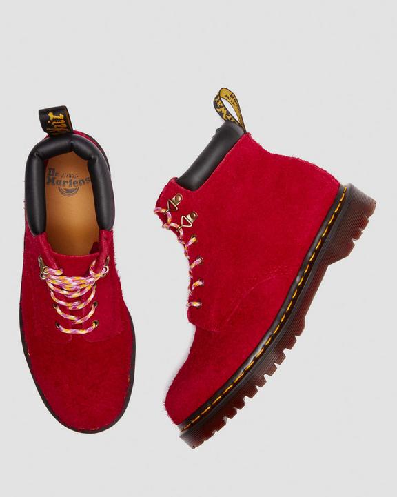 Dr. Martens 939 Ben Suede Padded Collar Lace Up Boots Czerwone | SN-DM84815