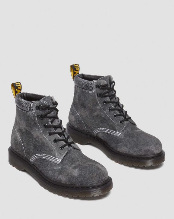 Dr. Martens 939 Stonewashed Suede Lace Up Boots Szare | SN-DM84139