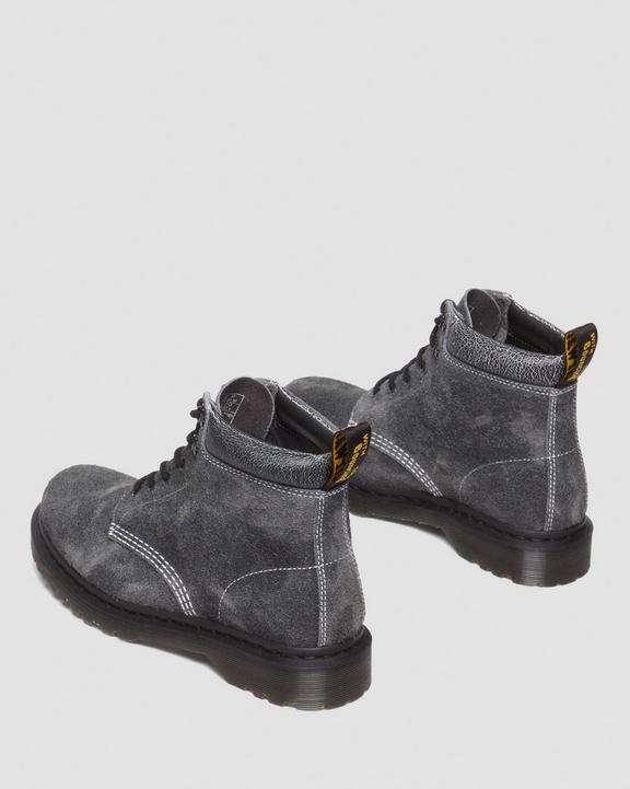 Dr. Martens 939 Stonewashed Suede Lace Up Boots Szare | SN-DM84139