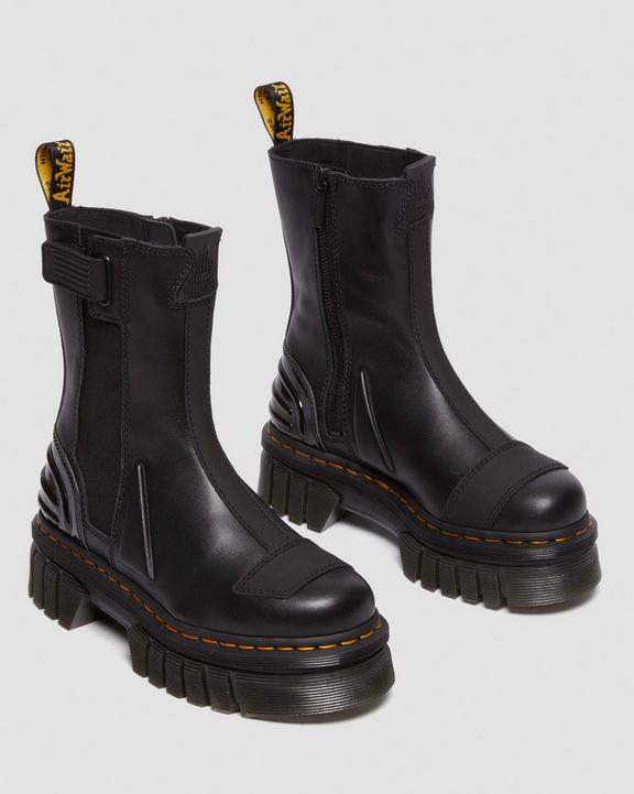 Dr. Martens Audrick Alternative Leather Chelsea Hi Platform Boots Czarne | SN-DM84329