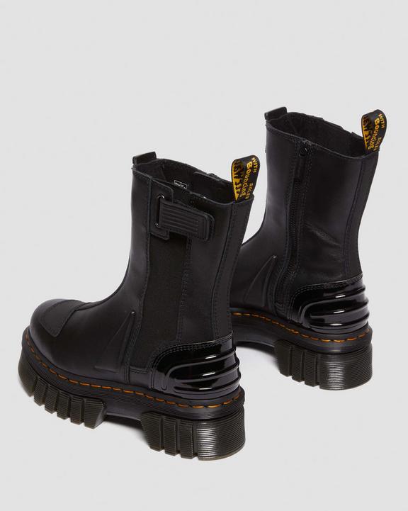 Dr. Martens Audrick Alternative Leather Chelsea Hi Platform Boots Czarne | SN-DM84329