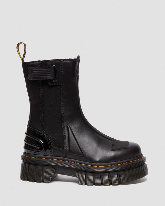 Dr. Martens Audrick Alternative Leather Chelsea Hi Platform Boots Czarne | SN-DM84329