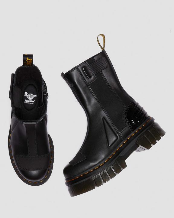 Dr. Martens Audrick Alternative Leather Chelsea Hi Platform Boots Czarne | SN-DM84329