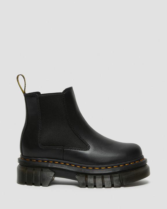 Dr. Martens Audrick Nappa Leather Platform Chelsea Boots Czarne | SN-DM84287