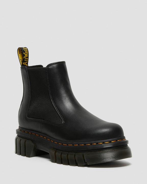 Dr. Martens Audrick Nappa Leather Platform Chelsea Boots Czarne | SN-DM84821