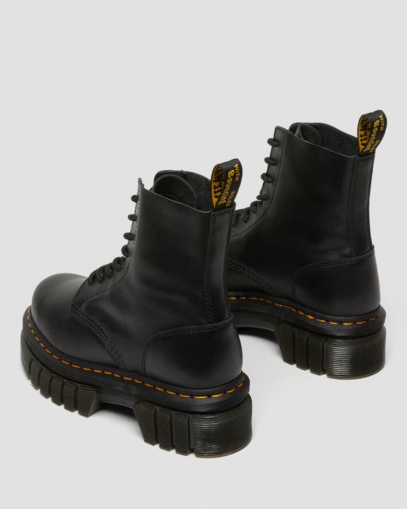 Dr. Martens Audrick Nappa Leather Platform Ankle Boots Czarne | SN-DM84824