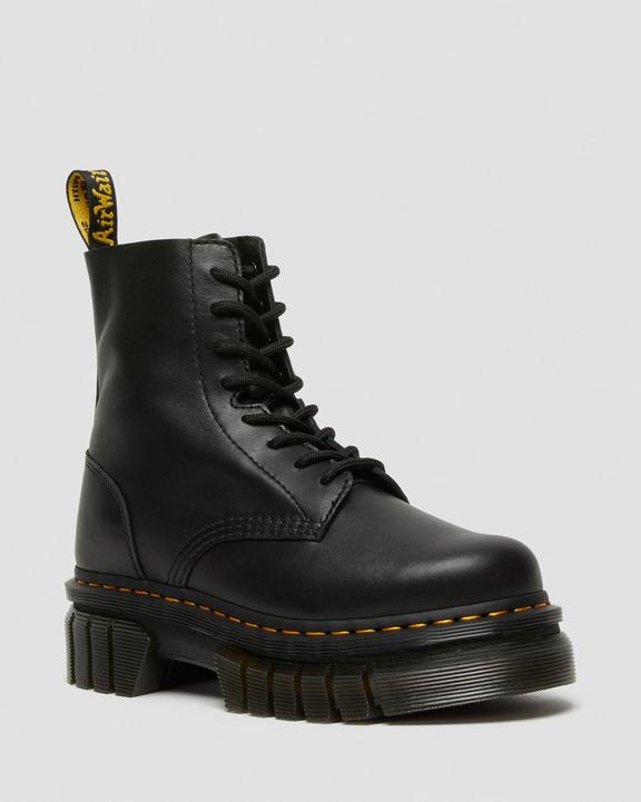 Dr. Martens Audrick Nappa Leather Platform Ankle Boots Czarne | SN-DM84824