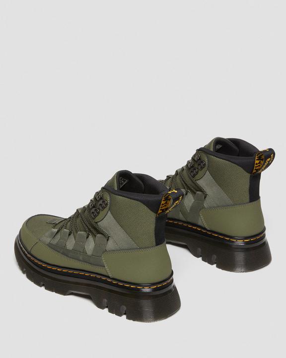 Dr. Martens Boury Leather Casual Boots Khaki Zielone | SN-DM84127