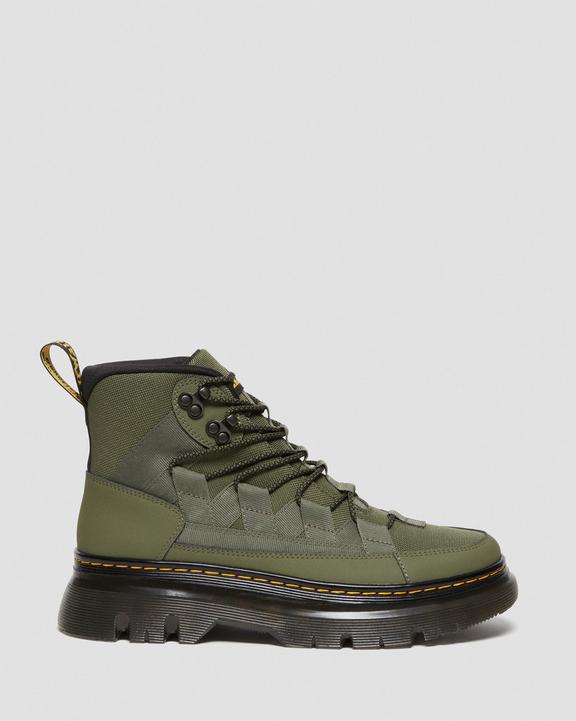 Dr. Martens Boury Leather Casual Boots Khaki Zielone | SN-DM84127