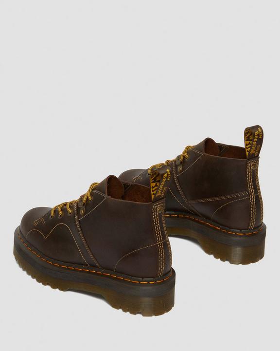 Dr. Martens Church Arc Crazy Horse Platform Monkey Boots Ciemny Brązowe | SN-DM84228