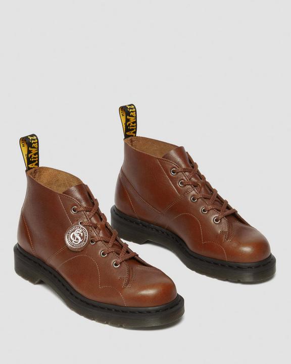 Dr. Martens Church Buckingham Leather Monkey Boots Brązowe | SN-DM84270