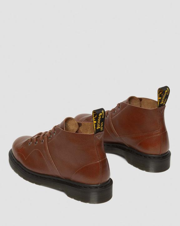 Dr. Martens Church Buckingham Leather Monkey Boots Brązowe | SN-DM84270